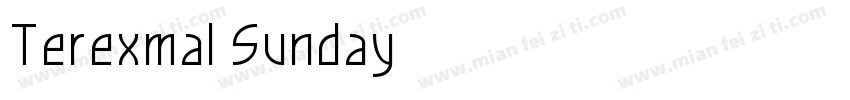Terexmal Sunday字体转换
